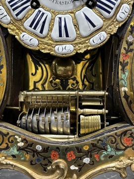 Louis XV Musical Contra-Boulle Clock with Bracket
